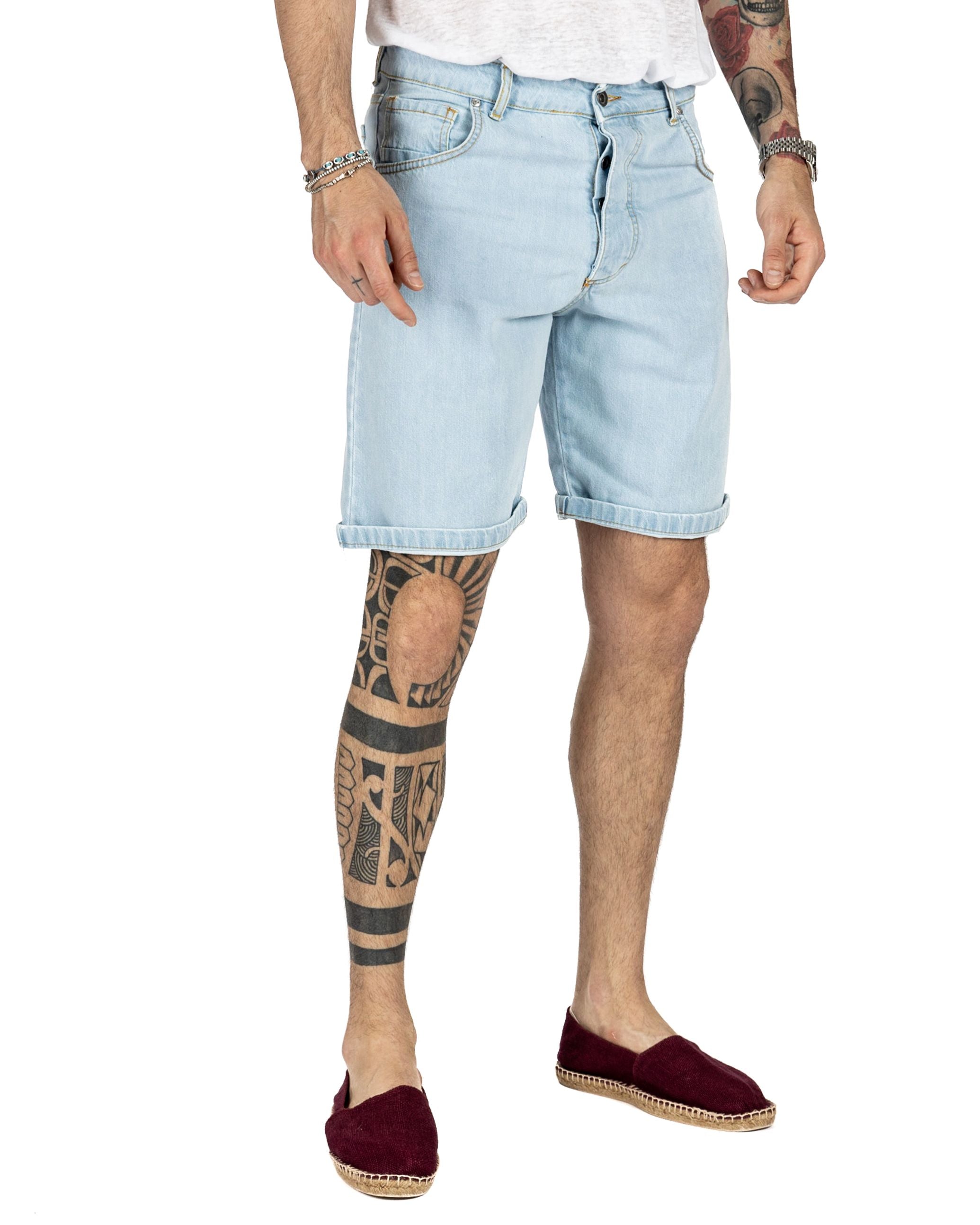 FLOYD - BERMUDA JEANS CHIARO