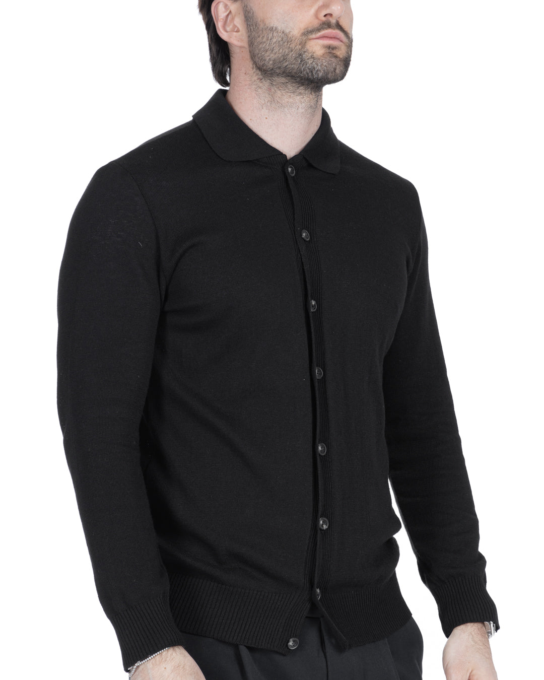 Marlon gilet chemise noir