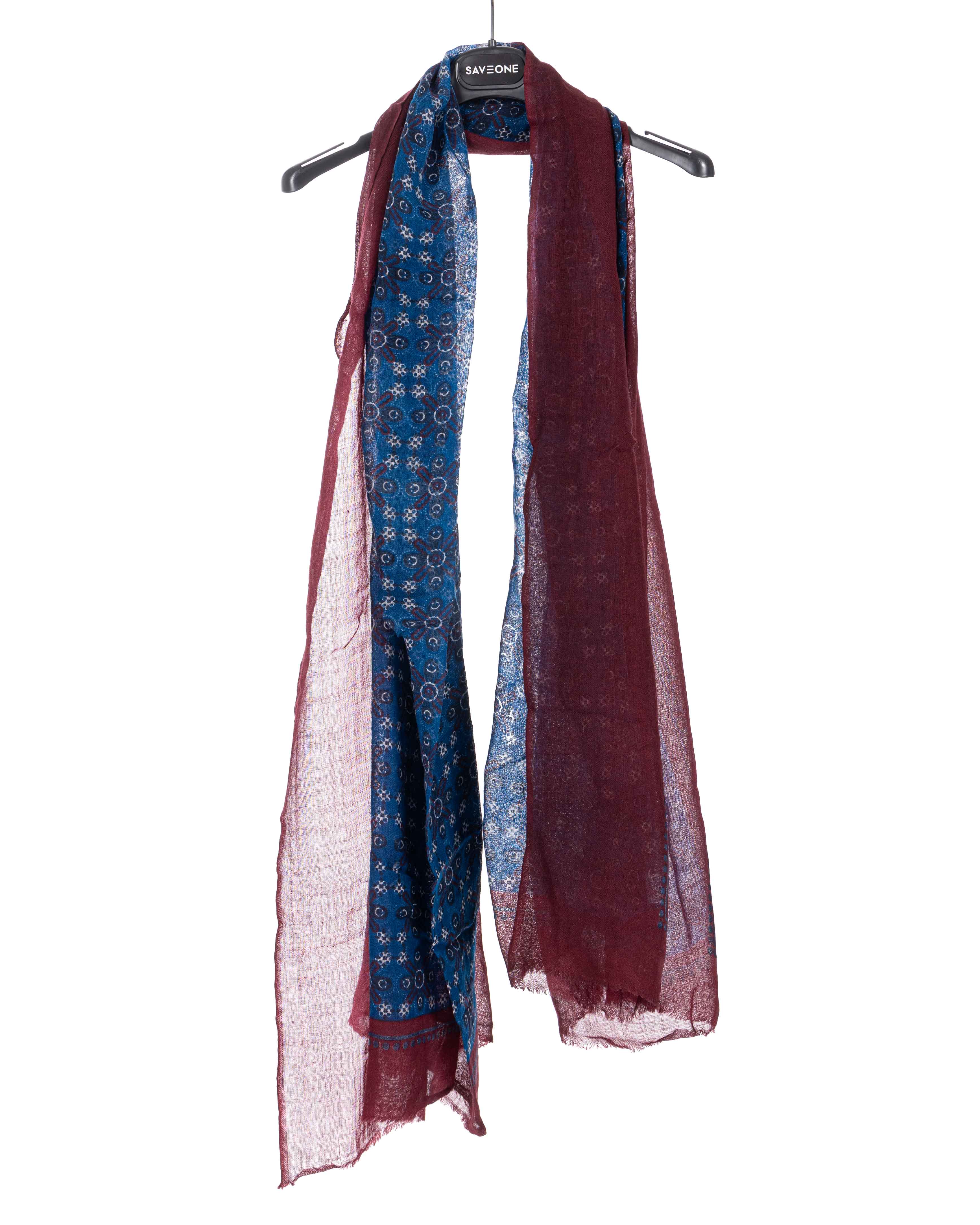Safi - écharpe en laine bleu clair